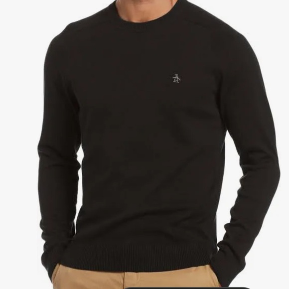 Original Penguin Black crewneck sweater. Men’s Size medium. - Picture 1 of 5